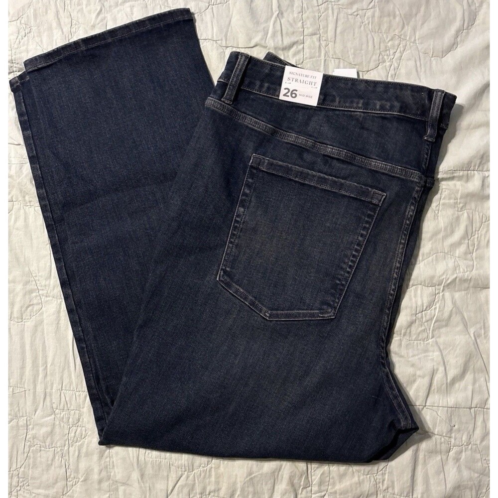 Lane Bryant Women’s Jeans Size 26 New W/Tags Signature Fit Straight Mid-Rise